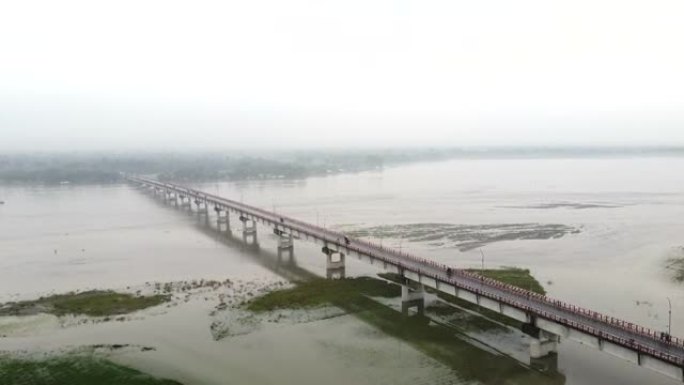 甘加查拉谢赫·哈西娜大桥鸟瞰图