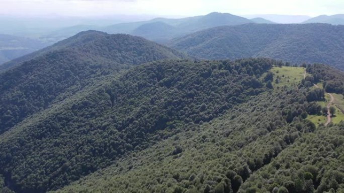 土耳其萨姆松城山景的4k镜头