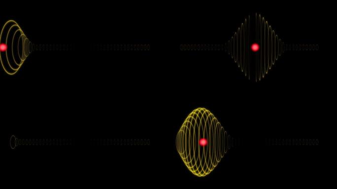 红芯圆球线圈加速发射数字运动图形