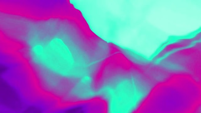 白色背景上红色形状移动和紫色波浪的动画