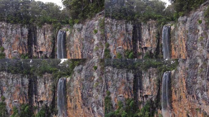 Purlingbrook瀑布，澳大利亚黄金海岸附近的Springbrook NP