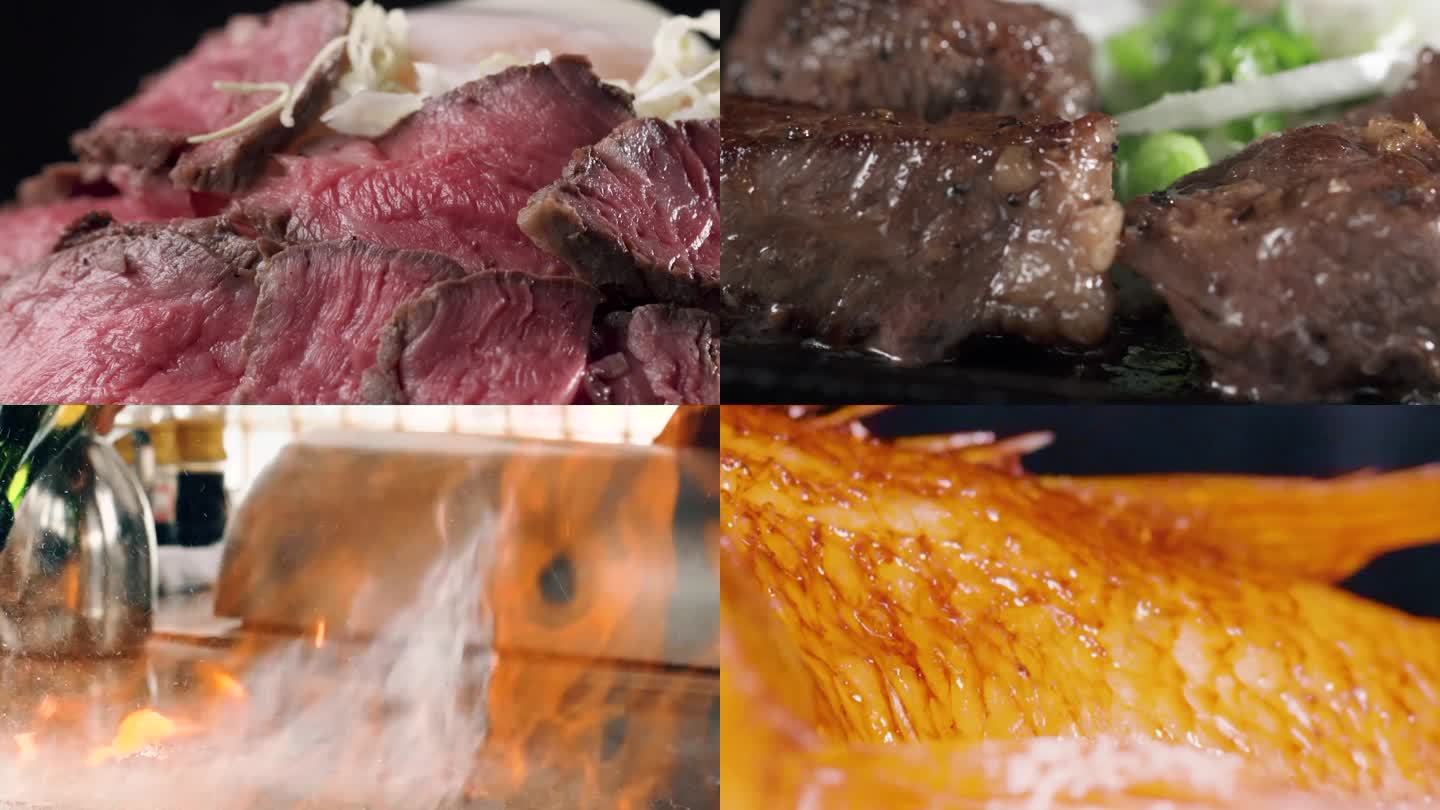 实拍高端日料 烧烤 烧肉 日本烧肉素材