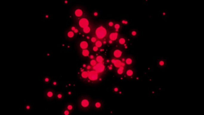 红色滴。摘要背景。浅暗背景下水中各种气泡的宏观拍摄。悬浮在水面上的油中的空气球