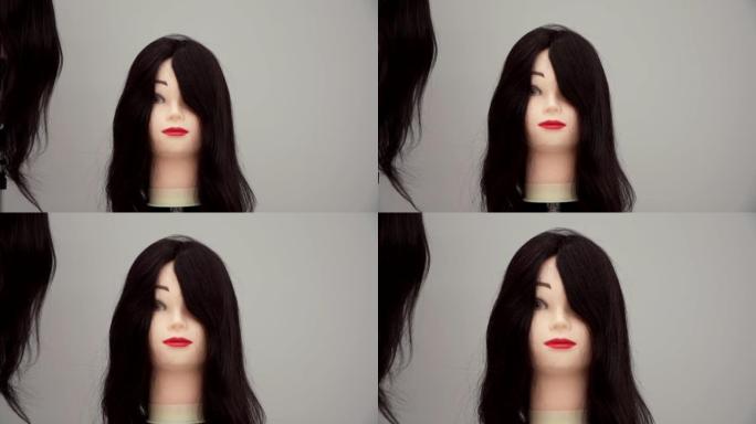 练习美发的人体模型头