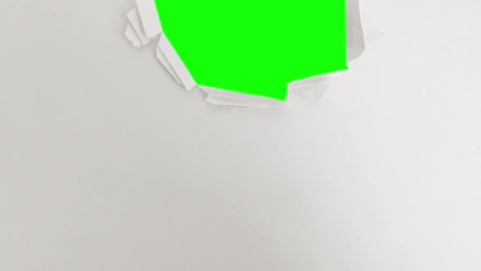 铬键在绿屏背景上撕裂的纸张过渡