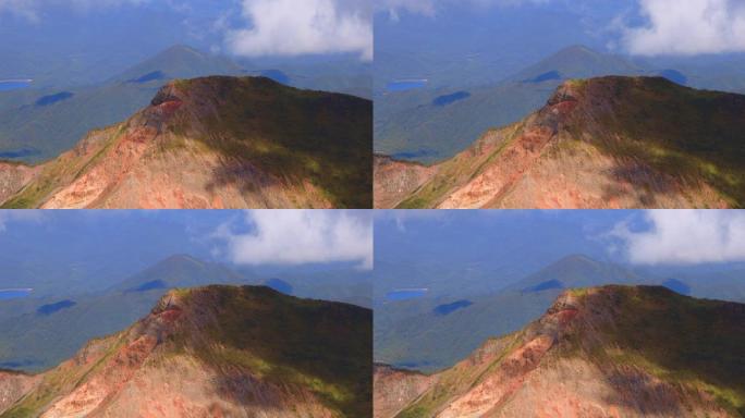 图为福岛县万代山顶的风景