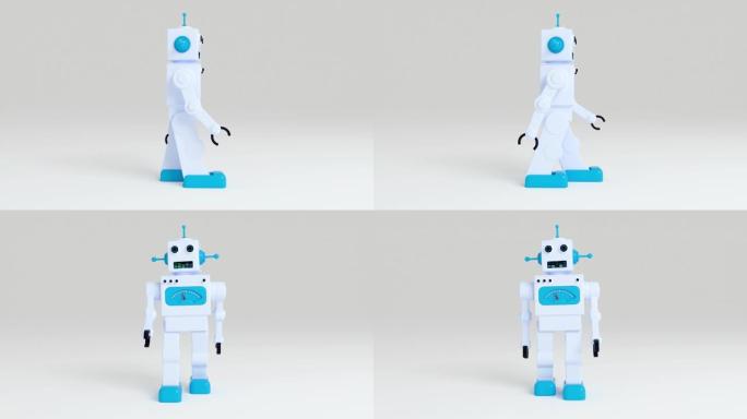 一个塑料玩具机器人 (3d渲染)
