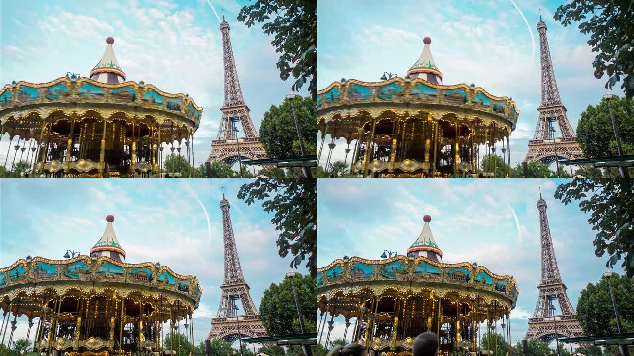 巴黎埃菲尔铁塔的时光倒流