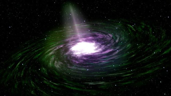 银河紫绿彩色太空星动画运动图形