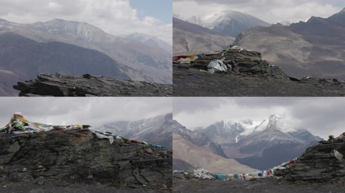 4K西藏山南市洛扎县219国道观景台
