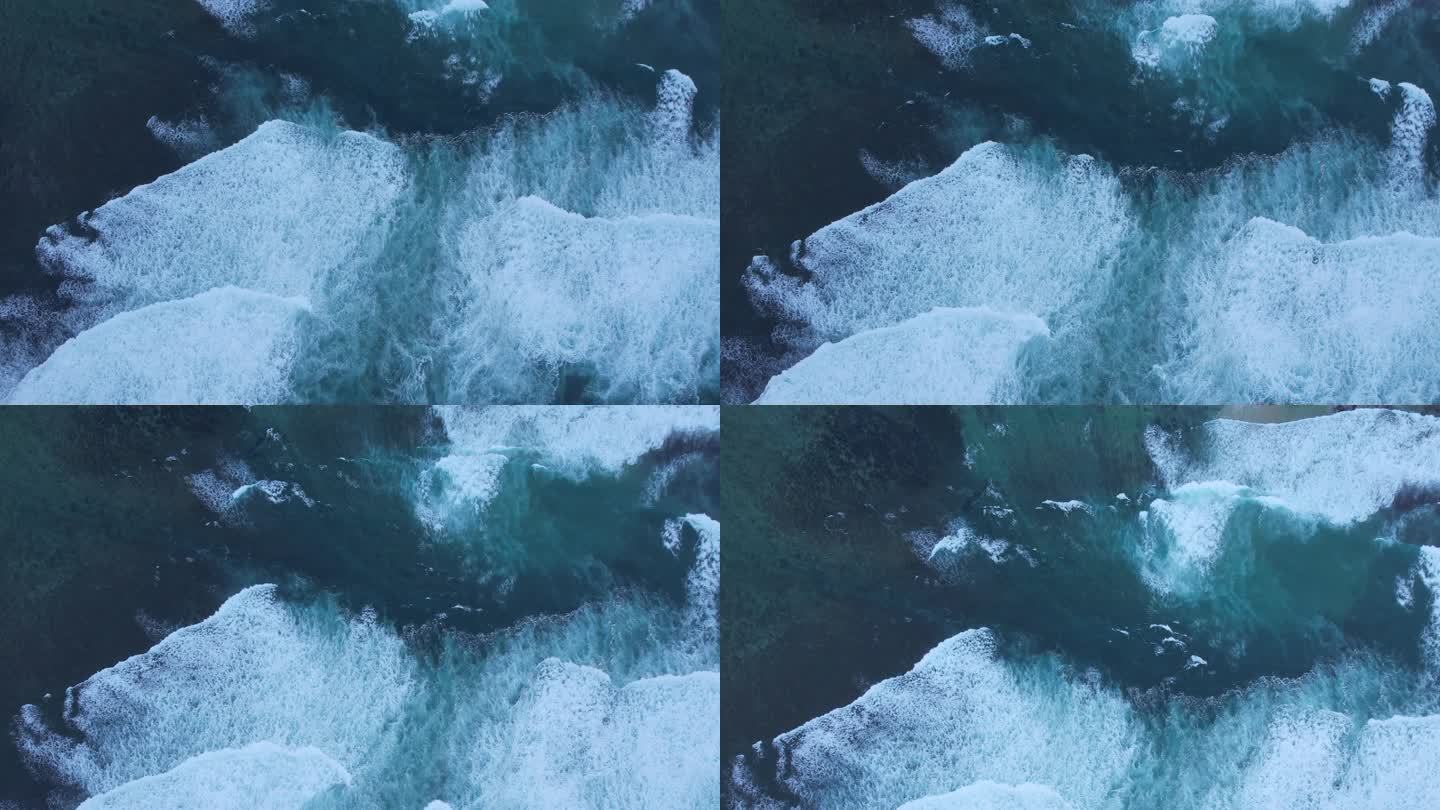 【4K航拍】海面-波浪滔天-海洋