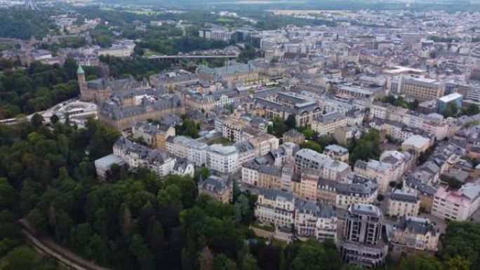 卢森堡市的鸟瞰图