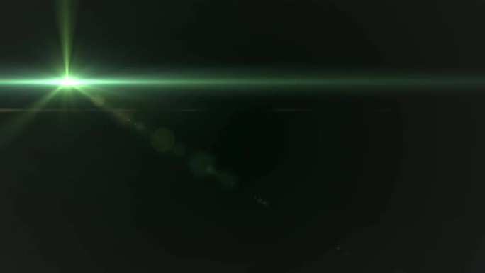 黑色背景下的绿色光斑数字动画