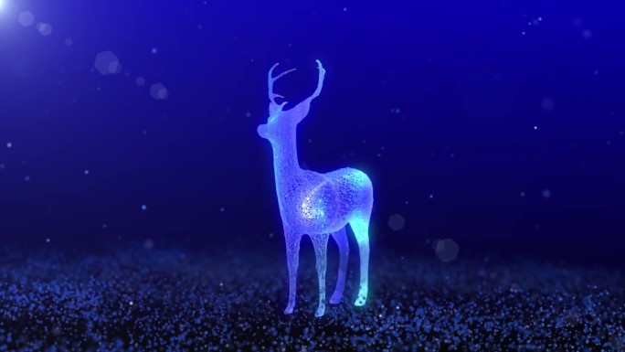 光影小鹿——水晶蓝