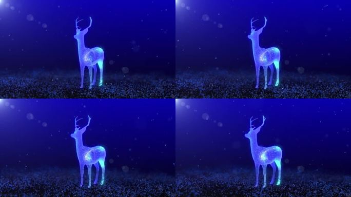 光影小鹿——水晶蓝