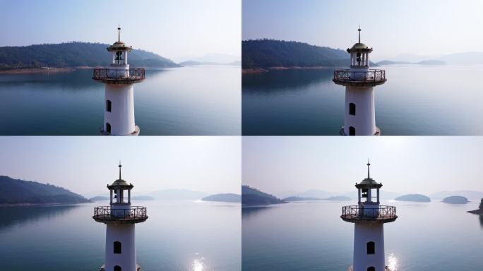 杭州千岛湖和灯塔航拍