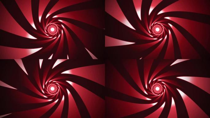 红色抽象催眠螺旋射线条纹环形背景