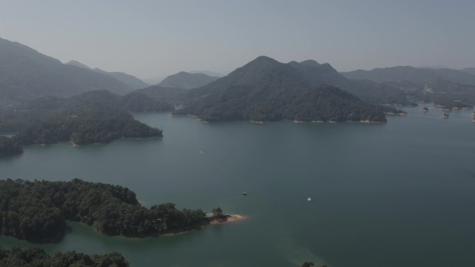 广州从化森林公园湖泊水库4K航拍