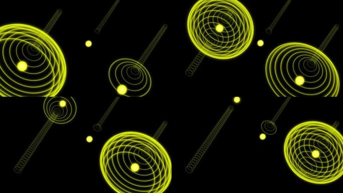 圆球单色线圈加速发射数字运动图形