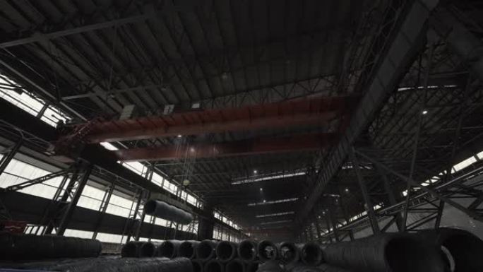 重工业、工业冶金厂车间内部、炼钢制造。