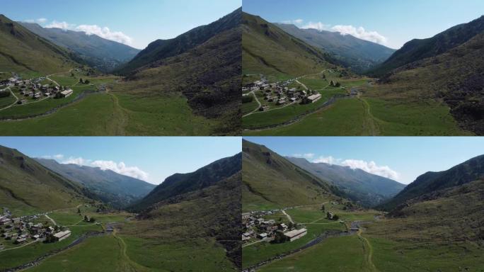 Monviso山景观的4k视频。用dji mini2的无人机制作的视频