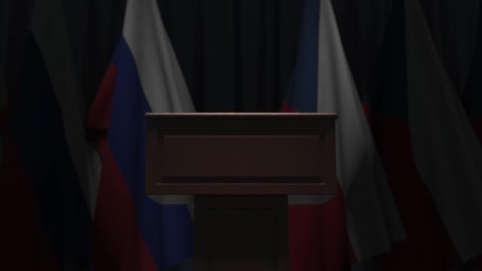 捷克共和国和俄罗斯的许多国旗