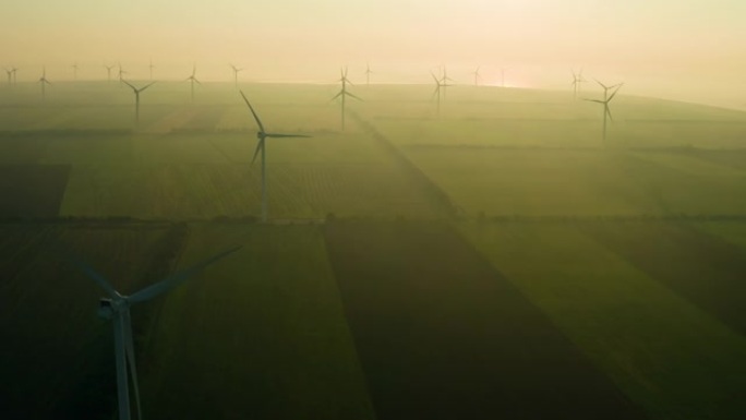 风能发电机行业生态风车可再生日落