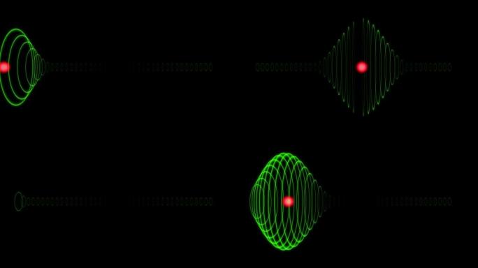 红芯圆球线圈加速发射数字运动图形