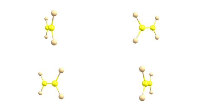 四氟乙烯分子旋转视频全高清