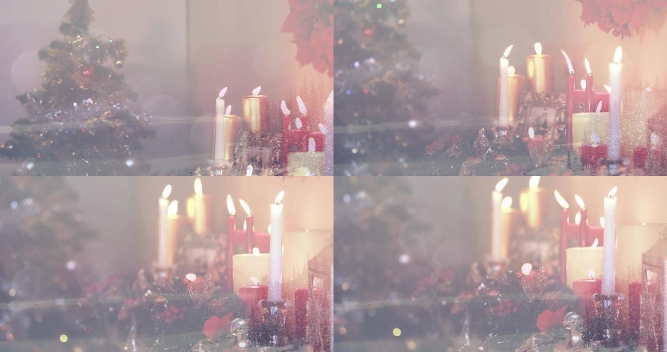 冬季景观和圣诞节装饰视频