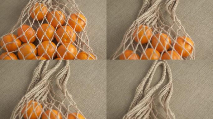 橙子编织袋。