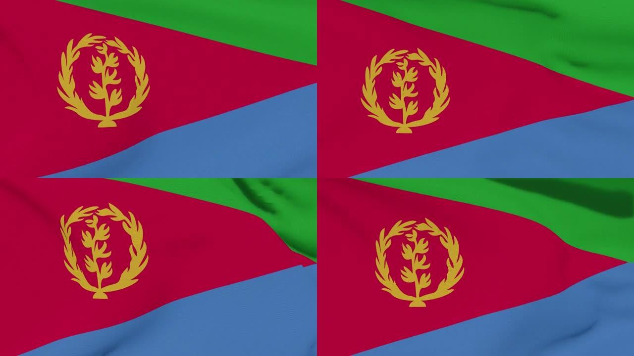 旗帜厄立特里亚爱国主义民族自由，无缝循环