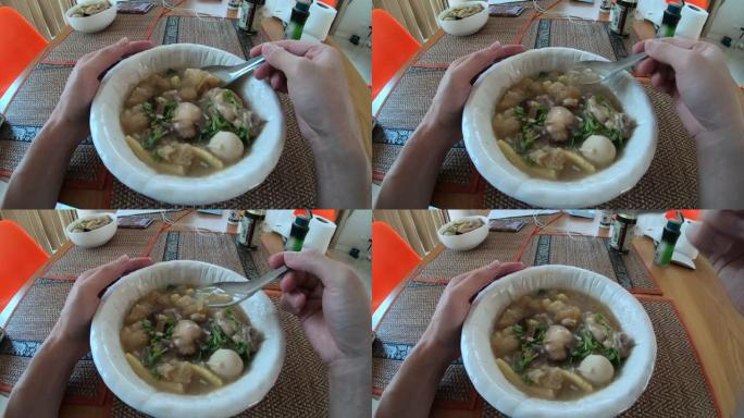 吃汤的观点泰国饮食
