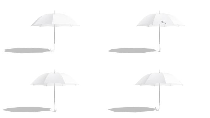 空白白色开伞模拟支架，环形旋转
