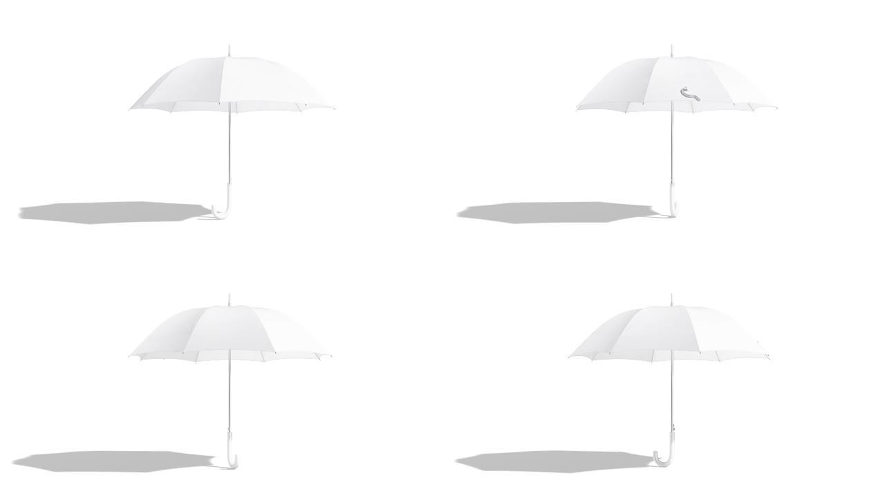 空白白色开伞模拟支架，环形旋转