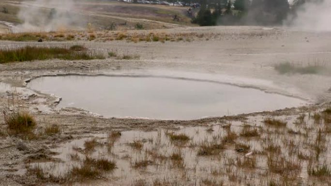 怀俄明州，黄石国家公园这是北间歇泉盆地的热流泥潭