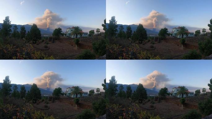 延时喷发坎布尔·维耶哈火山。