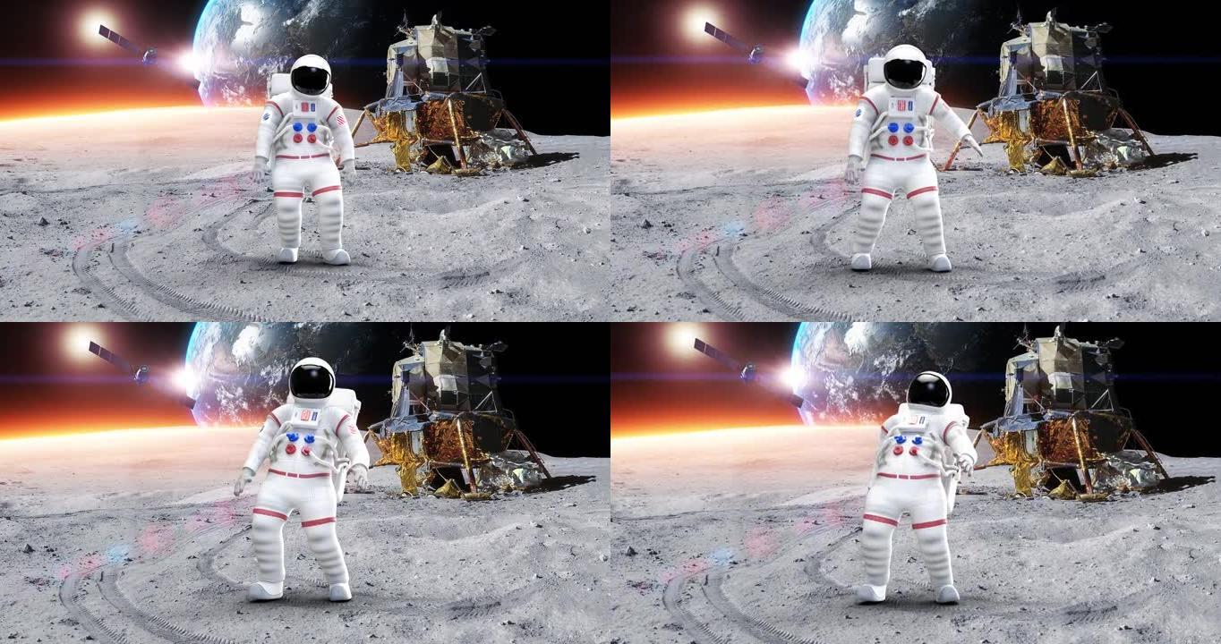 宇航员在远离地球的星球上感到头晕。