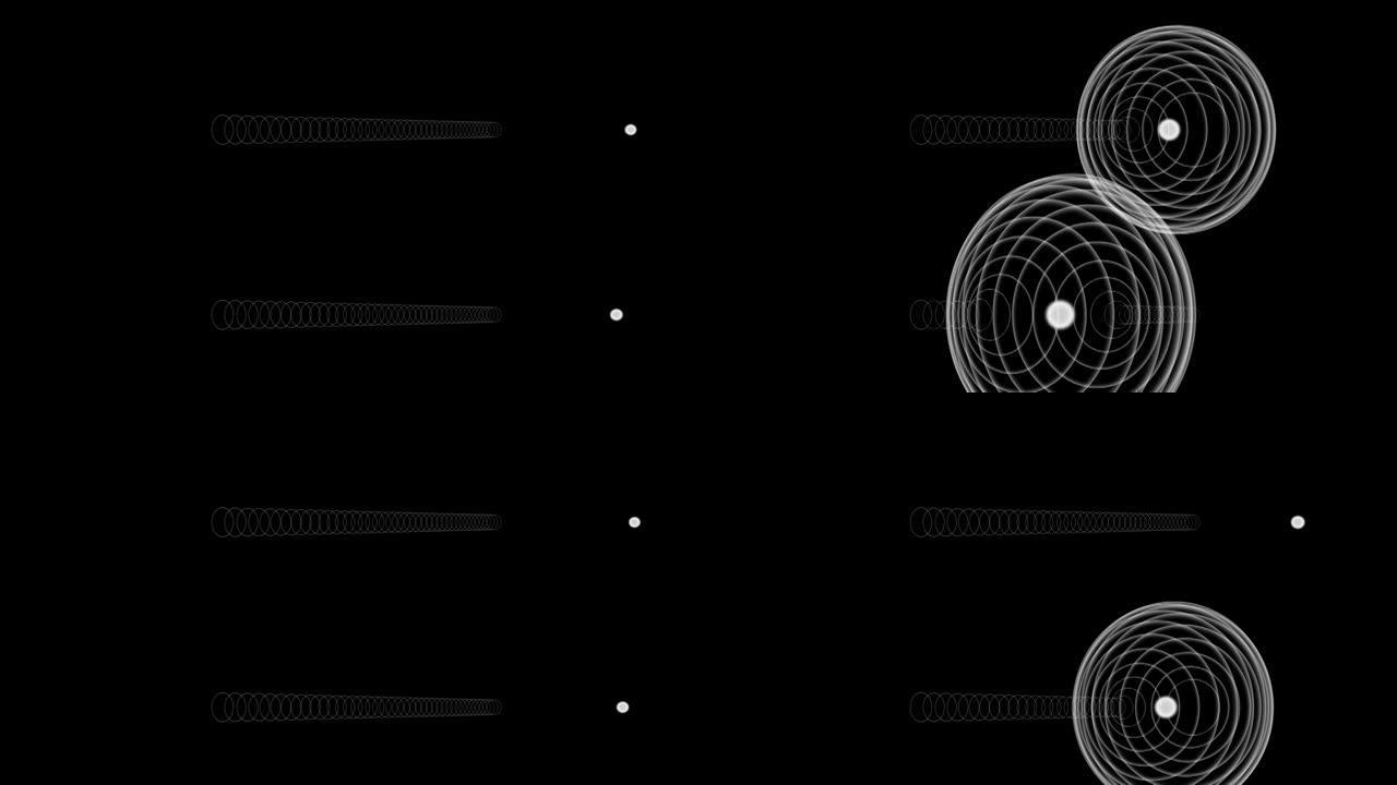 圆球单色线圈加速发射数字运动图形