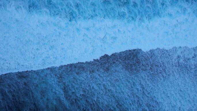 海平面唯美镜头-大海海浪-48秒长镜头