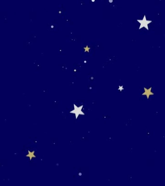 背景色，蓝色。星星闪烁跳舞的动画。