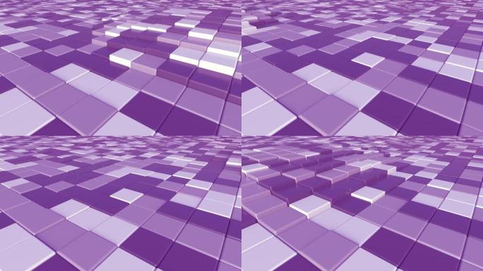 移动紫色方砖