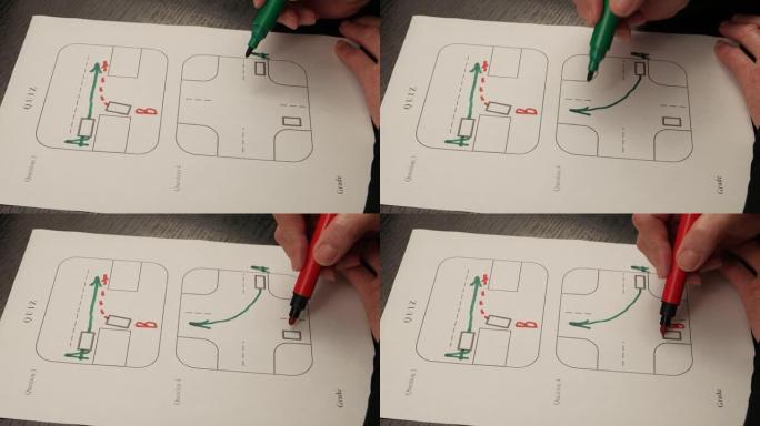 通过关于道路规则的考试