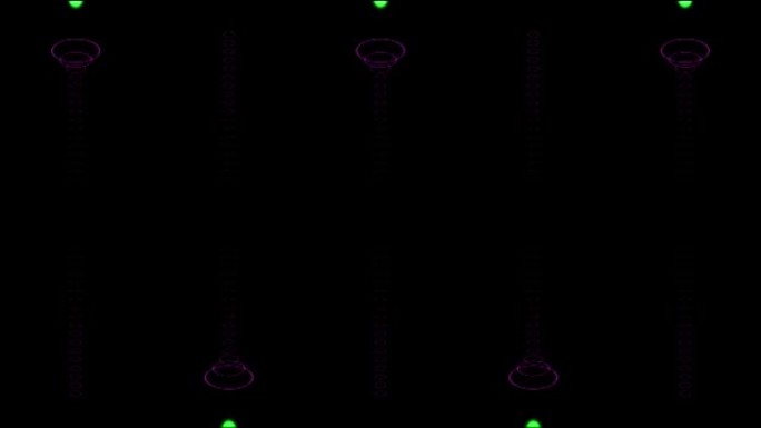 绿芯圆球线圈加速发射数字运动图形