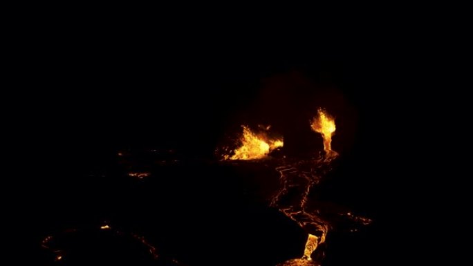 冰岛爆发火山爆发