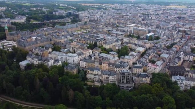 卢森堡市的鸟瞰图