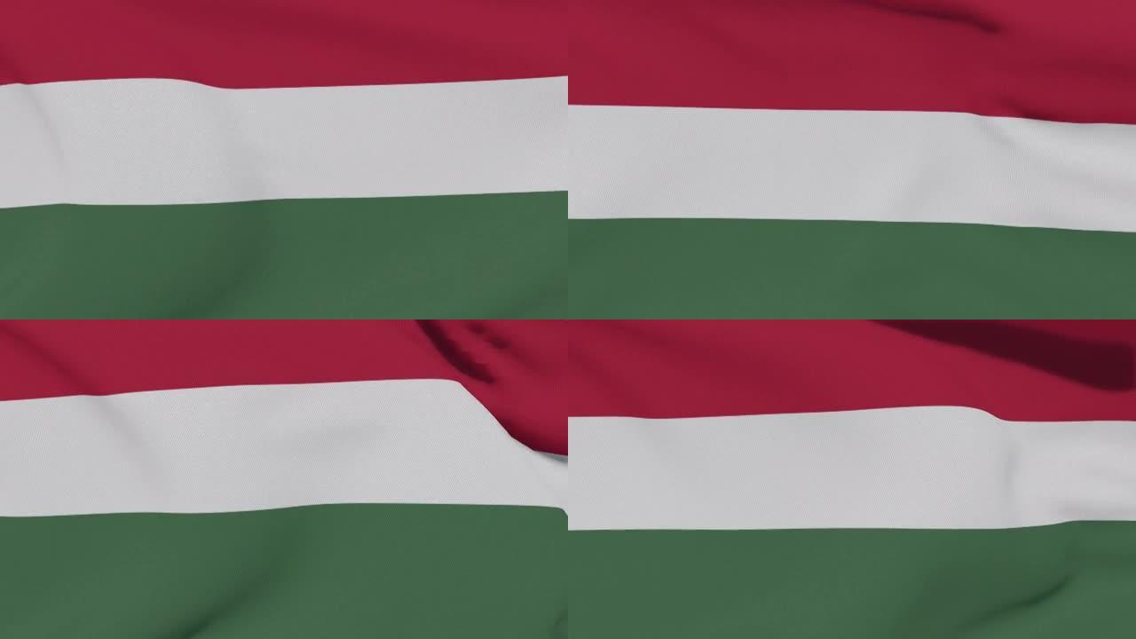 旗帜匈牙利爱国主义民族自由，无缝循环