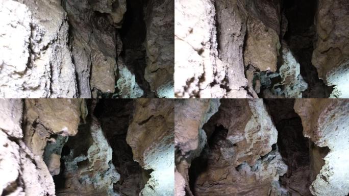 地下水晶洞穴。乌克兰。