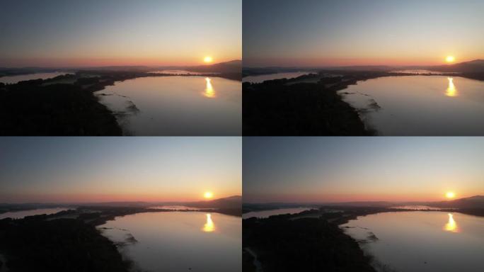 杜鲁门湖的日出