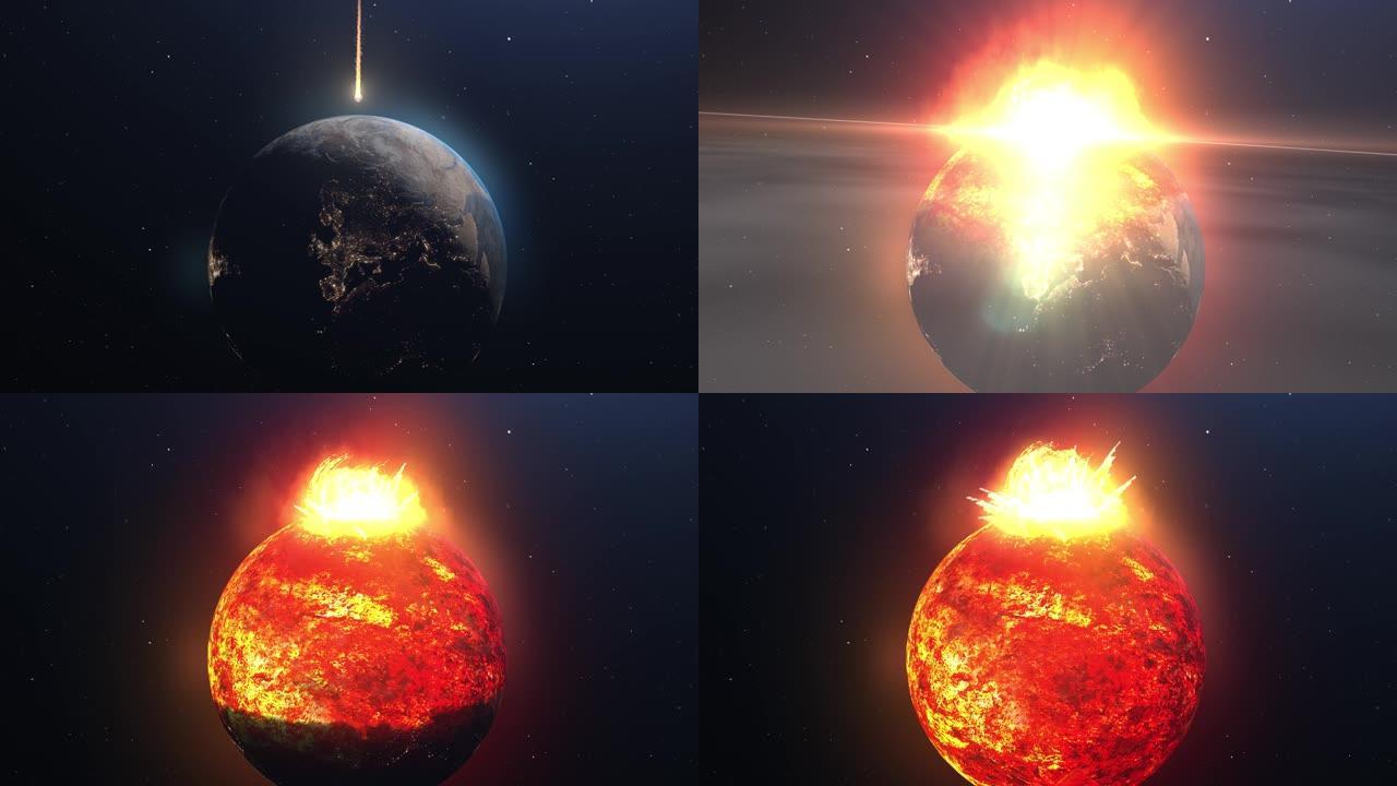 小行星流星彗星撞击地球导致启示录